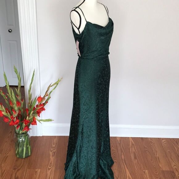 BHLDN x Jenny Yoo Dahlia Gemma Emerald Dress size 4 - Picture 9 of 16